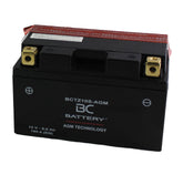 BCTZ10S-AGM| Batteria Moto al AGM,YTZ10S, 12V, 8,6 Ah, CCA:190Amp,150x87x93mm - BC Battery Italian Official Website