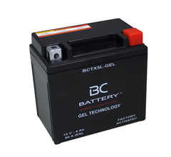 BCTX5L-GEL| Batteria Moto al GEL,YTX5L-BS, 12V, 4Ah, CCA:80 Amp, 113x70x105mm - BC Battery Italian Official Website
