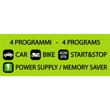 BC SMART 10000+ CARBON , 10Amp / 1 Amp, Caricabatteria e Mantenitore Intelligente per tutte le Batterie Auto (es. Start&Stop) e Moto 12V Piombo-Acido